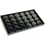 24 Black Foam Gem Jars With Jewelry Display Tray 14 3/4" X 8 1/4" New. Price: $22.73.