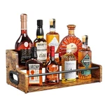 Klm Liquor Bottle Display Shelf, Coffee Syrup Rack Organizer, 2 Step Countert... New. Price: $35.98.