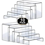 Large Acrylic Risers, 10 Pcs 2 SET(7 8 9 L) Display Shelf, Clear Re... New. Price: $30.57.
