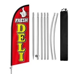 Fresh Deli Flag For Business, 8FT Feather Banner, Polyester A... New. Price: $37.75.