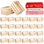24 Pcs 12 6.5'' Small Wooden Crates For Valentine Crafts Unfinished ... New. Price: $113.47.