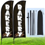 Buryeah 2 Sets Bakery Feather Pole Kit 7 Ft Sign Banner With Flag... New. Price: $66.39.