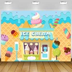 5X3FT Ice Cream Backdrop Banner Summer Shop Birthday For P... New. Price: $15.56.