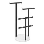 Necklace Holder Organizer, Metal Earrings Display Stand With Marble Base, 3-T... New. Price: $18.54.