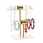 Shunkaizs Acrylic Bracelet Holder, Necklace Display Stand, 2 Tier Tbar... New. Price: $62.55.