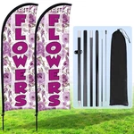 Buryeah 2 Sets Flowers Feather Kit 7FT Swooper For Advertising With Flag... New. Price: $69.59.