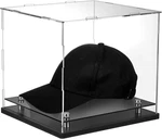 Barydat Clear Hat Display Case 7.8" X W 8.6" Crystal Acrylic Baseball. Price: $36.25.