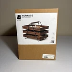 Umbra Terrace Three-tier Sliding Jewelry Tray, Black/walnut New. Price: $60.00.