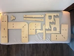 Flenpptly FLE01 3-TIER Retail Display Shelves Set 2 Corner + Straight Wood New. Price: $110.00.