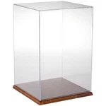 Plymor Clear Acrylic Display Case With Hardwood Base, 10" X 15" New. Price: $182.31.