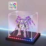 Lasoa Acrylic Display Case With Rgbw Color Changing Led Light, Clear Box New. Price: $128.99.