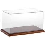 Plymor Clear Acrylic Display Case With Hardwood Base, 10" X 5" New. Price: $66.02.