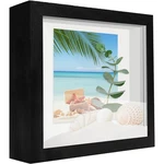Sunmeg Small Shadow Box Frame 5X5, Wood With Plexiglass, Display Black New. Price: $13.35.