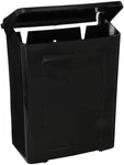 Impact 1103 Safe-use Plastic Sanitary Napkin Receptacle, 10-5/8" Height X 9" New. Price: $41.99.