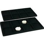 2 Black 8 Slot Pocket Watch Jewelry Display Case Tray Inserts New. Price: $20.25.