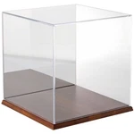 Plymor Clear Acrylic Case W/ Hardwood Base (mirror Back), 12" X New. Price: $233.48.