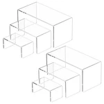 Niubee Acrylic Display Stand 2 SETS,3 Steps Clear Shelf Showcase... New. Price: $33.43.