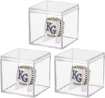 3 Pack Championship Ring Display Case Clear Acrylic Mini New. Price: $13.05.