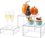 Acrylic Risers Display Stands, 3 Pcs Clear Cube Boxes Stand, Buffet R... New. Price: $50.10.