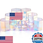 Jetec 12 Pcs Acrylic Hexagonal Jewelry Display Risers Stands Perfume New. Price: $84.07.