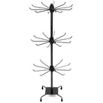 Qwork Rotating Jewelry Display Stand With Hooks - Black 3 Tiers Metal Adjusta... New. Price: $27.57.