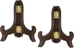 Uxcell 2PCS 4" Easel Plate Holder, Wooden Folding Display Stand Brown For Decora New. Price: $18.04.