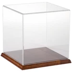 Plymor Clear Acrylic Display Case With Hardwood Base, 8" X New. Price: $98.05.