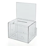 Azar Displays Clear Extra Large Lottery Box With Pocket, Lock And Keys New. Price: $57.72.