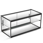 33 Countertop Dry Straight Glass Display, 2 Shelves, Rear Access New. Price: $318.46.