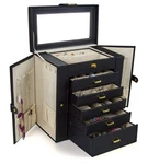 Kendal Huge Jewelry Box Case With 6 Tier 5 Drawers Large Storage Capacit New. Price: $137.99.