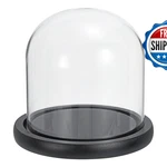 Patikil 6.1X5.9 Clear Cloche Glass Dome Bell Jar Display Case Tabletop New. Price: $66.85.