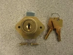Esp ULRWL875KA 7/8 Wood Desk Drawer Lock Keyed Alike ES201 Brass Finish New. Price: $5.95.