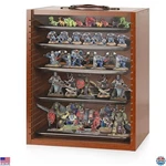 Miniature Display Case - Elegant Brown Shelves For Action Figures & Collectibles New. Price: $99.68.