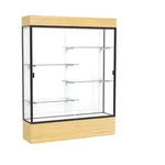 Reliant 60"W X 80"H 16"D Lighted Floor Case, White Back, Dk. Bronze... New. Price: $4763.81.