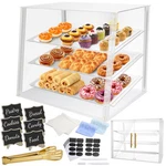 3 Tray Acrylic Bakery Display Case Countertop With Magnetic Rear Doors Access... New. Price: $206.71.
