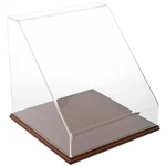 Plymor Clear Acrylic Slanted Front Case W/ Hardwood Base, 12" X New. Price: $199.36.
