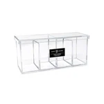 Isaac Jacobs 4-COMPARTMENT Clear Acrylic Organizer With Lid (9 ... Fast Us New. Price: $28.46.