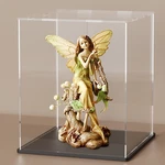 Acrylic Display Case With Black Base, Simple Self-assembly Box, Tall Countert... New. Price: $51.96.