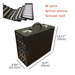 New 80 Pairs Eyeglasses Display Foldable Eyewear Suitcase Storage Organizer. Price: $204.00.