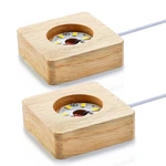 Zeershee Pack Wooden Led Light Display Base 2.3IN Crystal Glass Multicolor New. Price: $18.44.