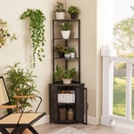 Vecelo 5-TIER Corner Shelf Tall Storage Cabinet Display Shelves With Wine Rack New. Price: $68.99.