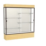 Reliant 72"W X 80"H 16"D Lighted Floor Case, Plaque Back, Dk. Bronze... New. Price: $5186.87.