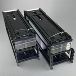 Stephen Gould Corp (4 Pack) 18.67" Slim Line Double Pushers Tray With Bed Black New. Price: $115.36.