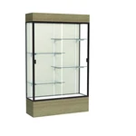 Reliant 48"W X 80"H 16"D Lighted Floor Case, Plaque Back, Dk. Bronze... New. Price: $3841.03.