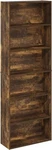 Simply Home Free Standing 6-TIER Open Storage Bookcase Display Rack, Amber Pine New. Price: $106.35.