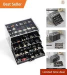 Stylish Jewelry Display Stand - Acrylic 5 Layer Storage Box With Dustproof Lid New. Price: $35.99.