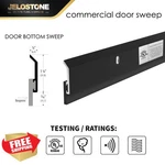 Jelostone 2PK Commercial Door Bottom Sweep 36" Matte Black Neoprene New. Price: $74.98.