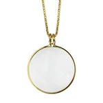 Feisuo Mini Portable 5X Magnifer 42MM/1.7" With Alloy Chain Necklace Gold New. Price: $14.85.