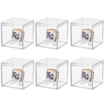 6 Pack Championship Ring Display Case Clear Acrylic Mini Basebal... New. Price: $37.07.