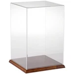 Plymor Clear Acrylic Display Case With Hardwood Base, 8" X 12" New. Price: $123.58.